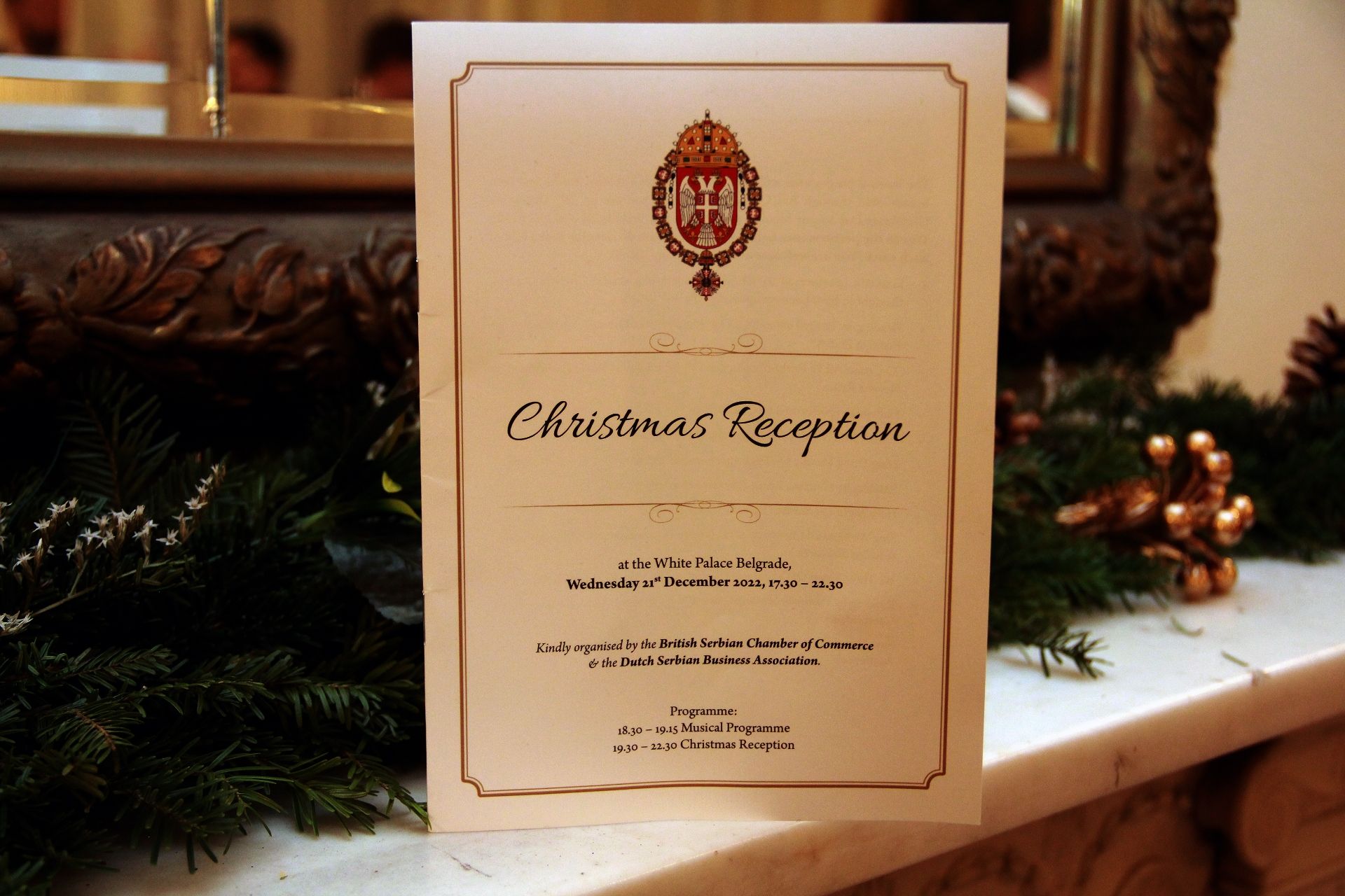 Christmas Reception and Carols from the White Palace