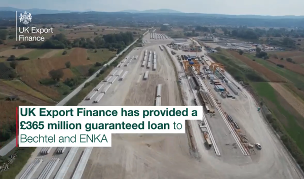 UKEF provides £365 million funding in inaugural export credit arrangement for joint-venture between Bechtel and ENKA