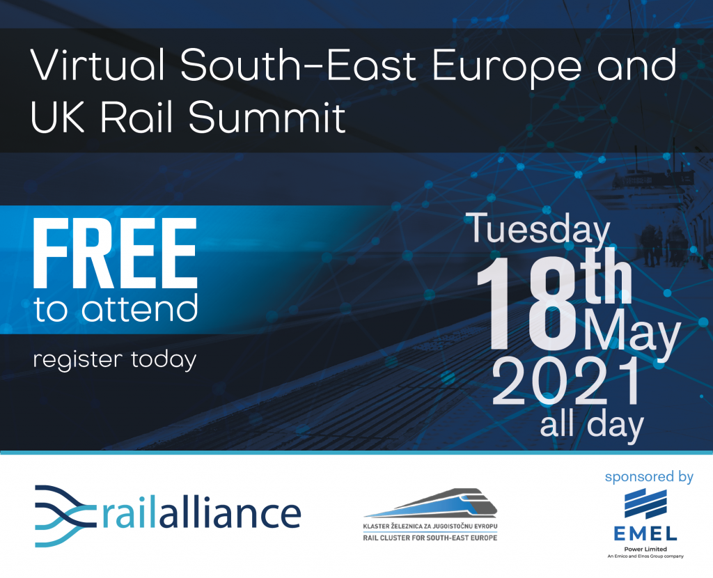 South East Europe / United Kingdom Virtual Rail Summit on Tuesday 18th May
